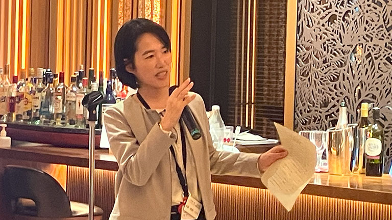 Congratulatory address by GM Onda of Corporate Sustainability Div.